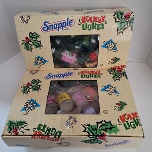 Set of 1995 Snapple Holiday Lights